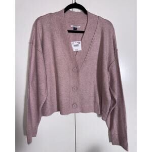 NWT - American Eagle Cardigan Womens - Size L - 3 Button/Pink